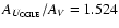 $A_{U_{\rm OGLE}}/A_V=1.524$