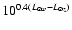 $10^{0.4(L_{\odot w} - L_{\odot z})}$