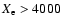 $X_{\rm e}>4000$