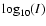 $\log_{10}(I)$