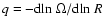 $q=- {\rm dln~\Omega/dln}~R$