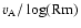 $v_{\rm A}/\log({{\rm Rm}})$