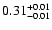 $\rm0.31^{+0.01}_{-0.01}$