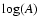 $\log(A)$