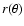 $r(\theta)$