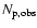 $N_{\rm p,obs}$