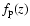$f_{\rm p}(z)$