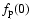 $f_{\rm p}(0)$