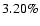 $3.20\%$