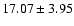 $17.07 \pm 3.95$