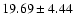 $19.69 \pm 4.44$