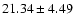 $21.34 \pm 4.49$