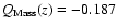 $Q_{\rm Mass}(z)=-0.187$