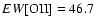 $EW[{\rm OII}]=46.7$