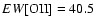 $EW[{\rm OII}]=40.5$