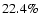 $22.4\%$