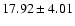 $17.92 \pm 4.01$