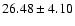 $26.48 \pm 4.10$