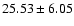 $25.53 \pm 6.05$