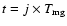 $t=j\times T_{\rm mg}$