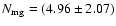 $N_{\rm mg}=(4.96 \pm 2.07)$
