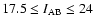 $17.5 \leq I_{\rm AB} \leq 24$