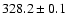 $328.2\pm0.1$