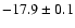 $-17.9\pm0.1$
