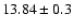 $13.84\pm 0.3$