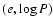 $(e, \log P)$