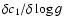 $\delta c_1/\delta
\log g$