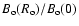 $ B_{\rm o} ( R_{\rm o} )/ B_{\rm o} (0)$