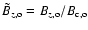 $ \tilde{B}_{z, {\rm o}} = B_{z, {\rm o}} /B_{\rm c,o} $