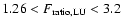 $1.26<F_{\rm ratio,LU}<3.2$