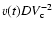$v(t)DV_{\rm c} ^{-2}$