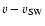 $v-v_{\rm SW}$