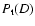 $ P_{\rm t} (D)$
