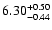$6.30_{\rm -0.44}^{+0.50}$