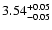 $3.54_{\rm -0.05}^{+0.05}$