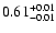 $ 0.61_{\rm -0.01}^{+0.01}$