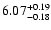 $ 6.07_{\rm -0.18}^{+0.19}$