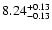 $8.24_{\rm -0.13}^{+0.13}$