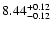 $8.44_{\rm -0.12}^{+0.12}$