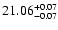 $21.06_{\rm -0.07}^{+0.07}$