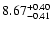 $ 8.67_{\rm -0.41}^{+0.40}$