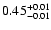 $ 0.45_{\rm -0.01}^{+0.01}$