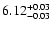 $ 6.12_{\rm -0.03}^{+0.03}$