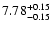 $7.78_{\rm -0.15}^{+0.15}$