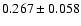 $0.267\pm0.058$