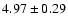 $4.97\pm0.29$